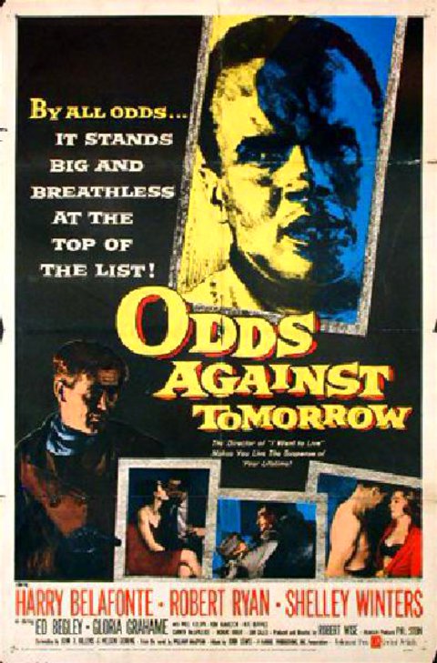 Odds Against Tomorrow Original 1959 U.S. One Sheet Movie Poster
