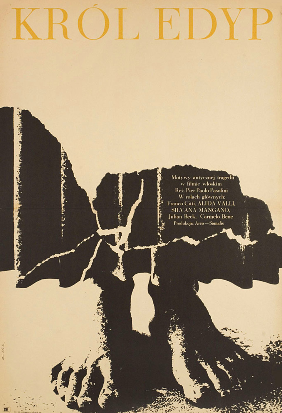 Oedipus Rex Original 1967 Polish A1 Movie Poster