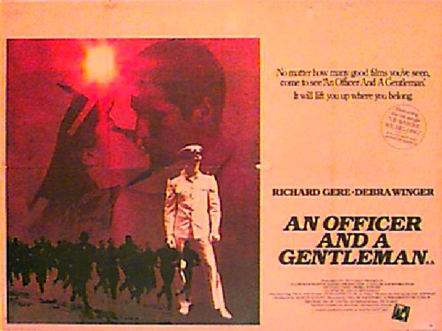 An Officer and a Gentleman Original 1982 British Quad Movie Poster