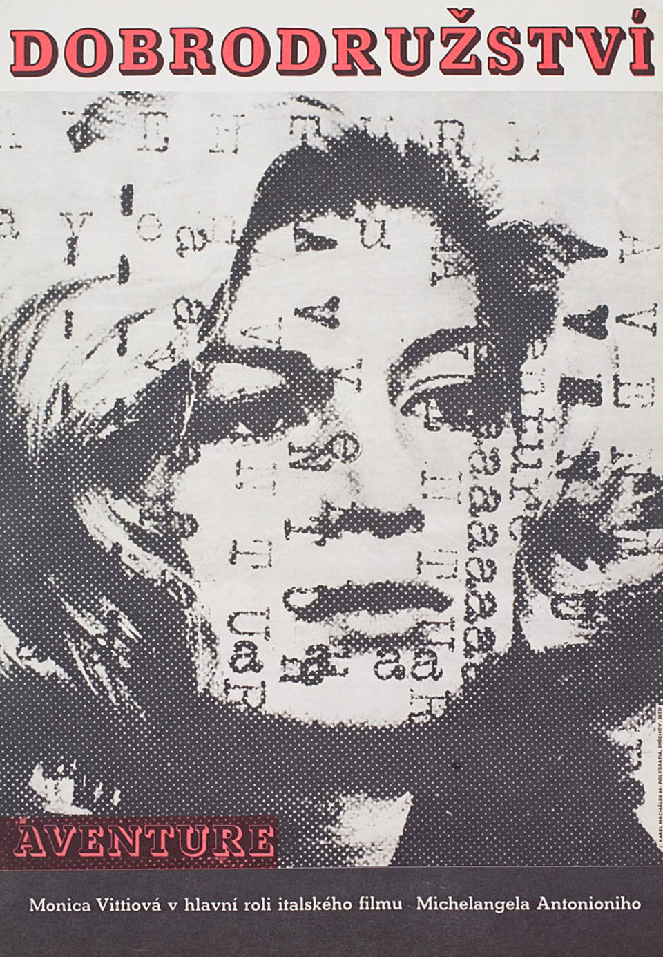 L'Avventura 1969 Czech A3 Poster