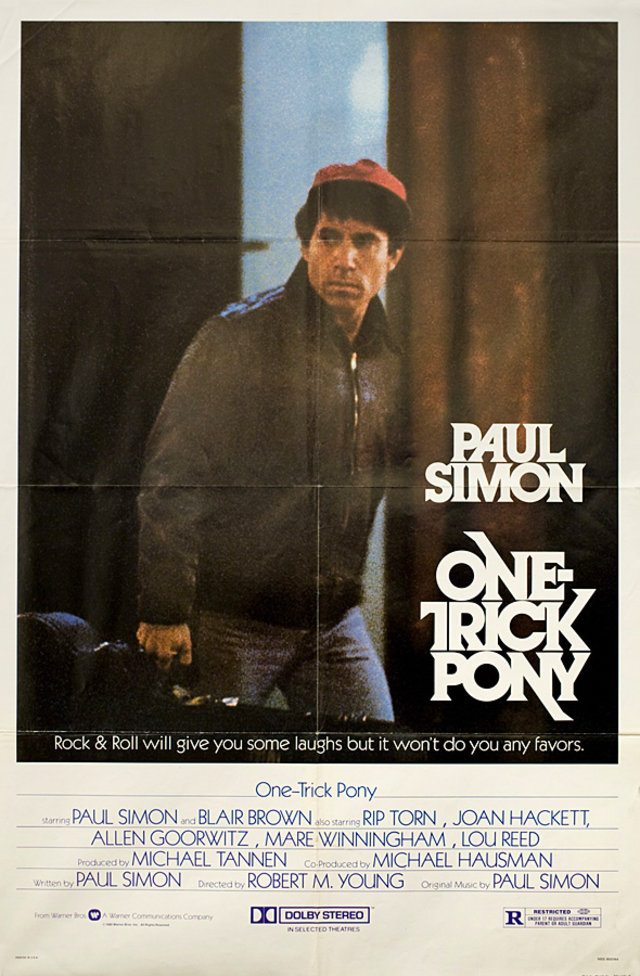 One Trick Pony Original 1980 U.S. One Sheet Movie Poster