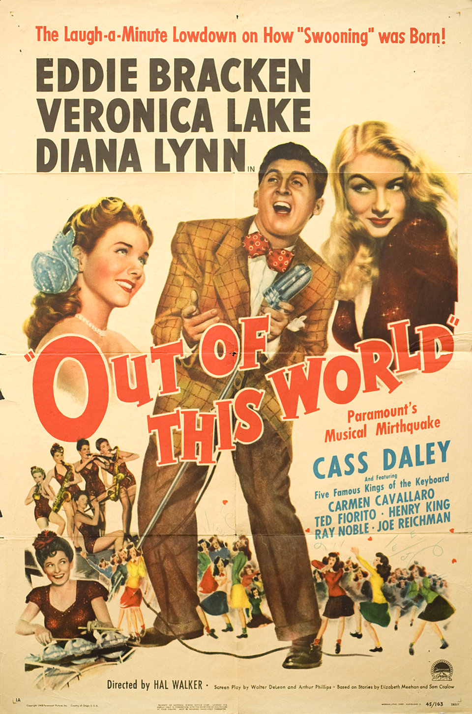 Out of This World Original 1945 U.S. One Sheet Movie Poster