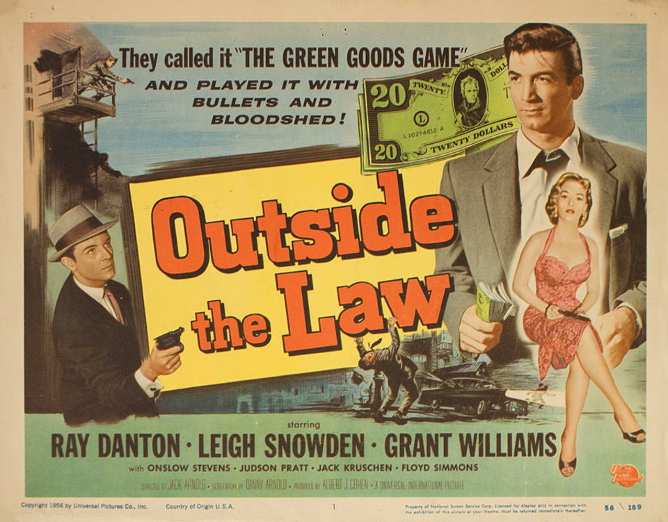 Outside the Law Original 1956 U.S. Title Card