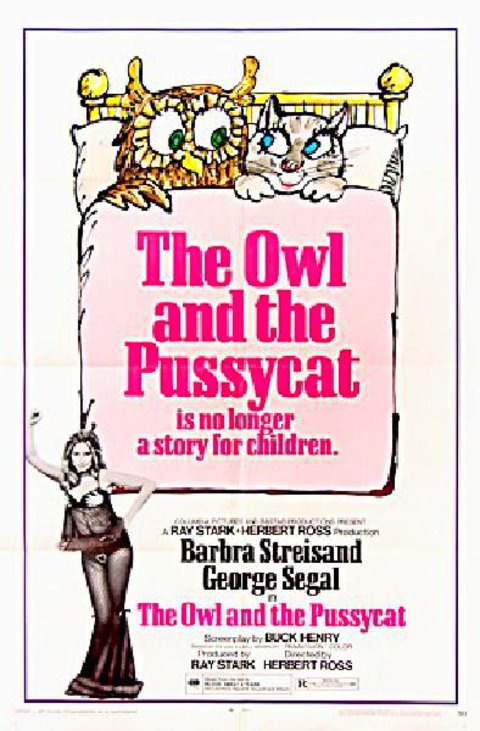 The Owl and the Pussycat Original 1971 U.S. One Sheet Movie Poster