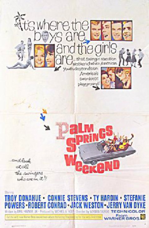 Palm Springs Weekend Original 1963 U.S. One Sheet Movie Poster