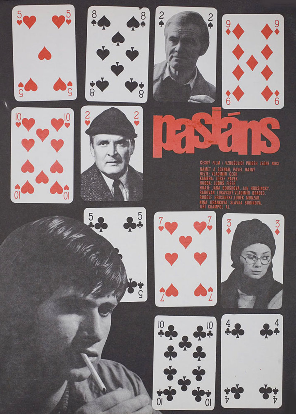 Pasians Original 1977 Czech A3 Movie Poster