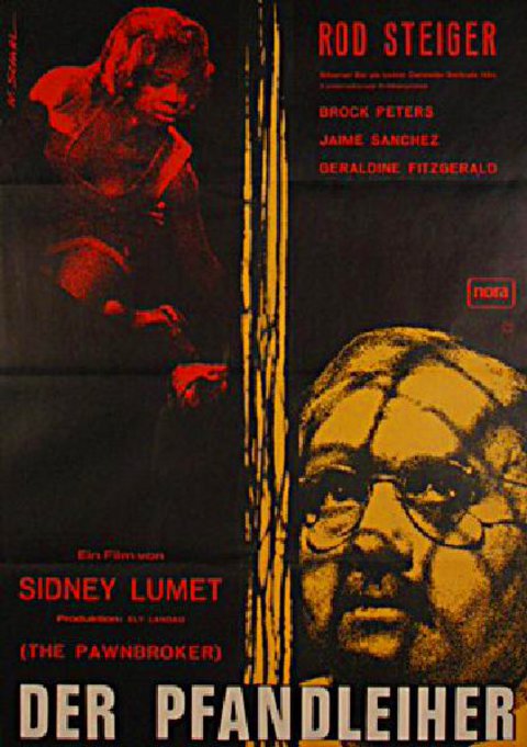 The Pawnbroker Original 1974 German A1 Movie Poster