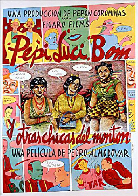 Pepi, Luci, Bom and Other Girls Like Mom Original 1980 Spanish B2 Movie Poster