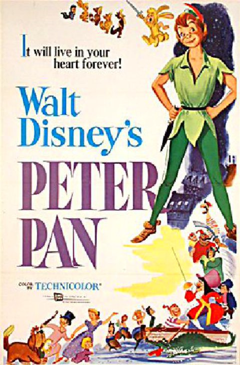 Peter Pan Original R1969 U.S. One Sheet Movie Poster