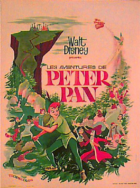 Peter Pan Original R1960s French Moyenne Movie Poster