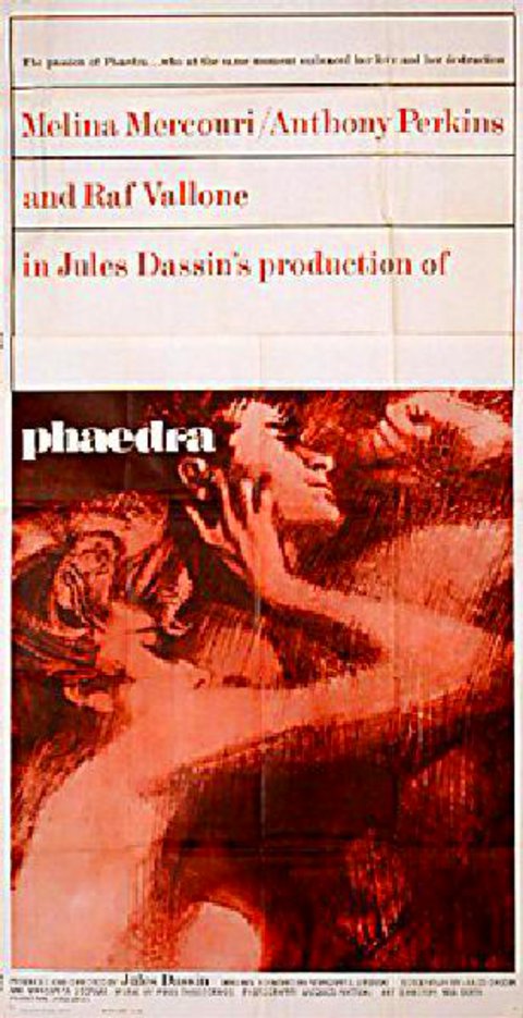 Phaedra Original 1962 U.S. Three Sheet Movie Poster