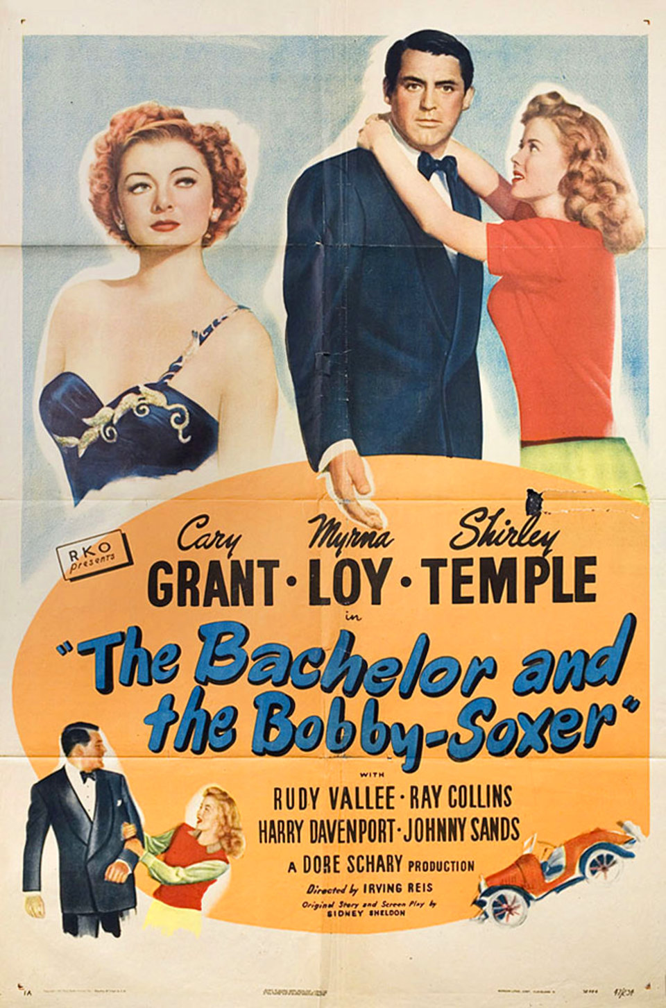 The Bachelor and the Bobby-Soxer Original 1947 U.S. One Sheet Movie Poster