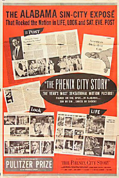 The Phenix City Story Original 1955 U.S. 40 by 60 Movie Poster