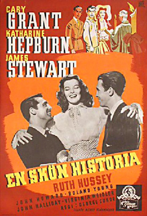 The Philadelphia Story Original 1941 Swedish B1 Movie Poster