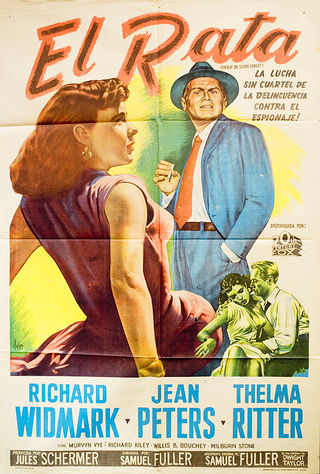 Pickup on South Street Original 1955 Argentine Movie Poster