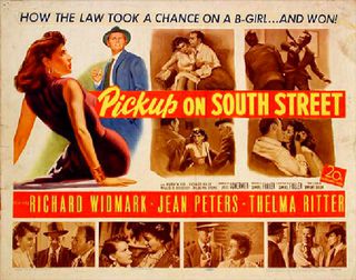 Pickup on South Street Original 1953 U.S. Half Sheet Movie Poster