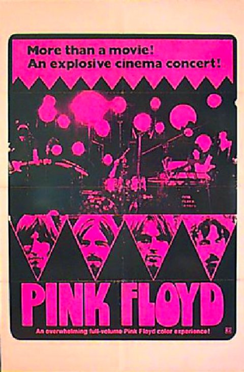 Pink Floyd: Live at Pompeii Original 1970s U.S. One Sheet Movie Poster