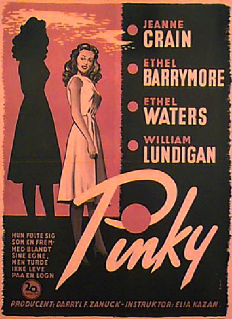Pinky Original 1949 Danish A1 Movie Poster
