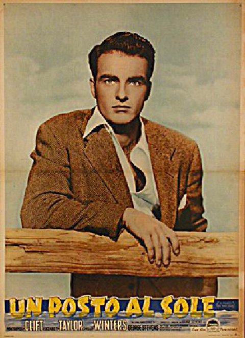 A Place in the Sun Original 1951 Italian Fotobusta Movie Poster