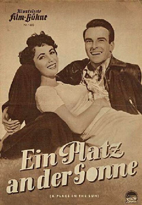 A Place in the Sun Original 1951 German Movie Program