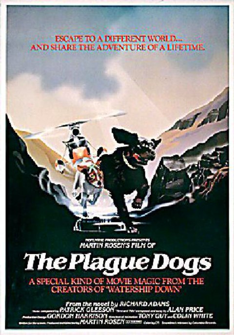 The Plague Dogs Original 1982 U.S. One Sheet Movie Poster