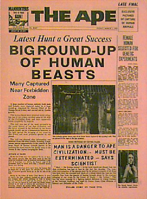 Planet of the Apes Original 1968 U.S. Movie Herald