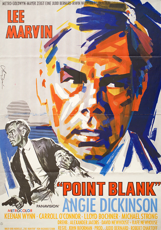 Point Blank Original 1968 German A1 Movie Poster