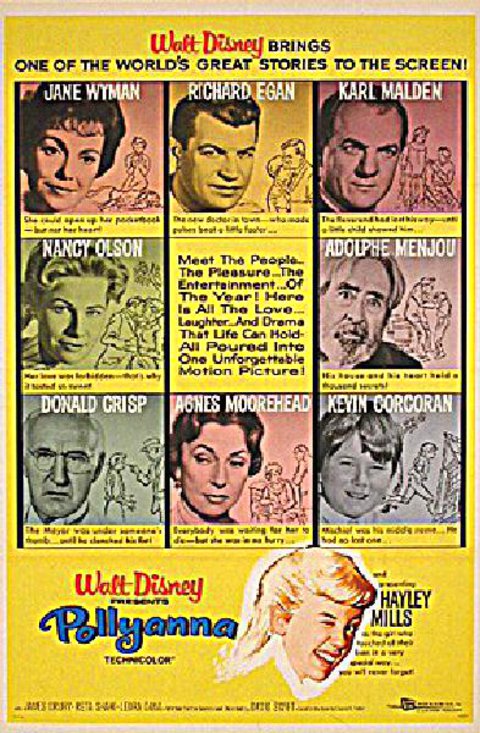 Pollyanna Original 1960 U.S. One Sheet Movie Poster