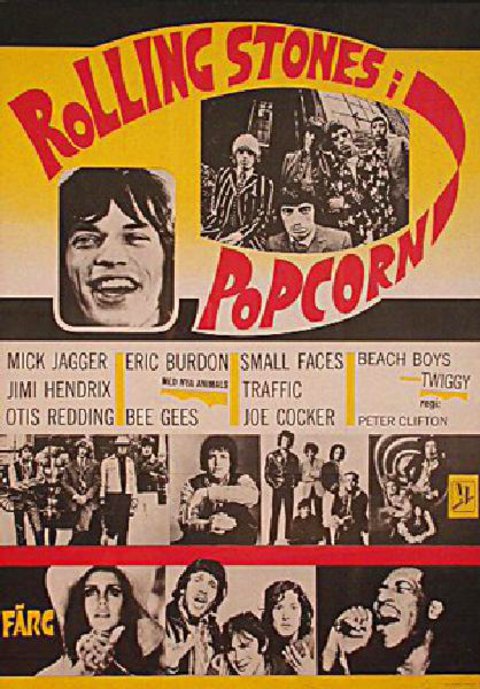 POPCORN Original 1971 Swedish B1 Movie Poster