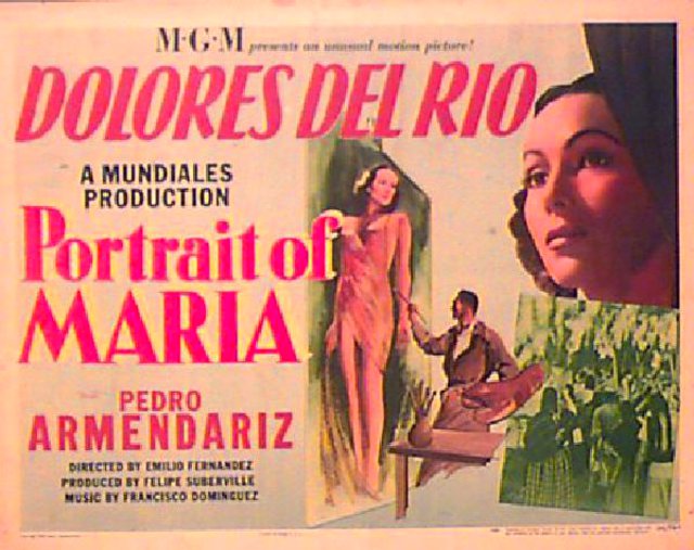 Portrait of Maria Original 1946 U.S. Half Sheet Movie Poster