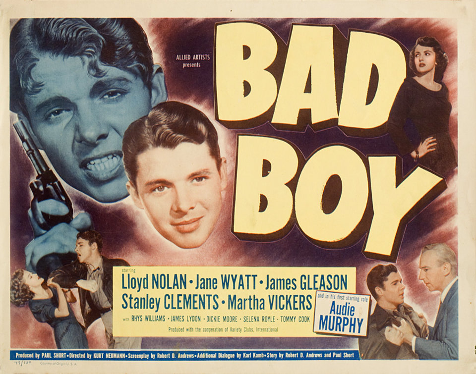 Bad Boy 1949 U.S. Title Card Posteritati Movie Poster Gallery