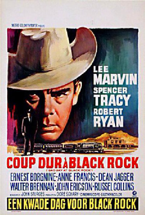 Bad Day at Black Rock Original R1962 Belgian Movie Poster