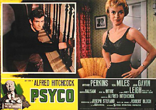 Psycho Original R1960s Italian Fotobusta Movie Poster