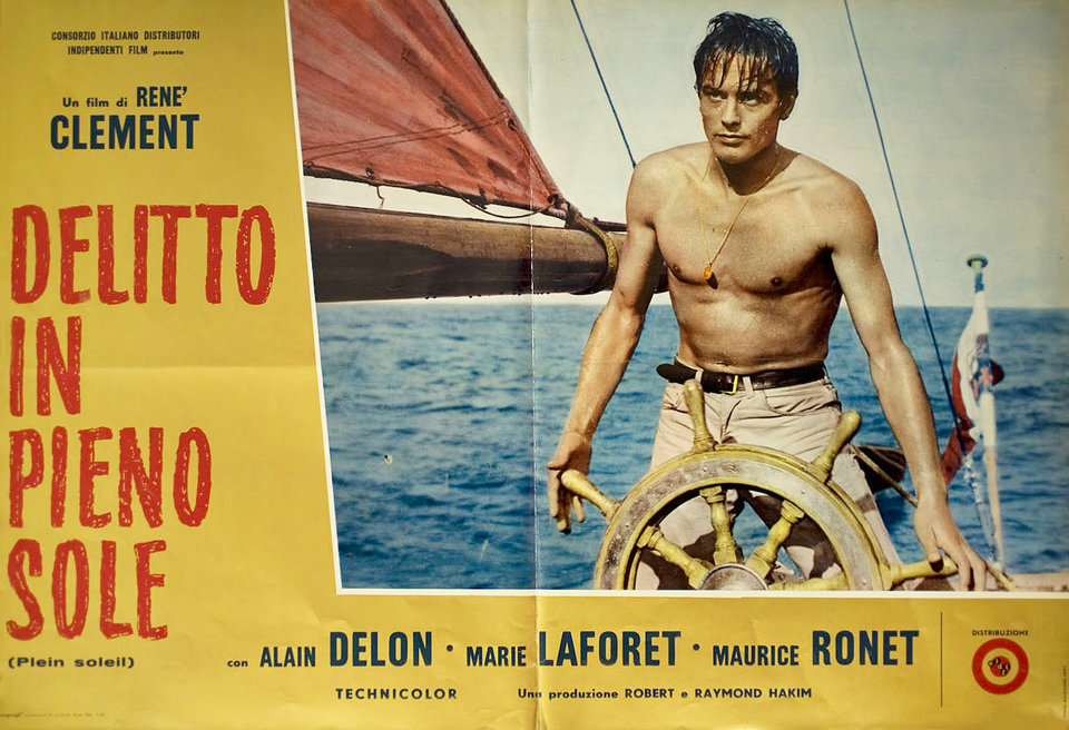 Purple Noon Original 1960 Italian Fotobusta Movie Poster