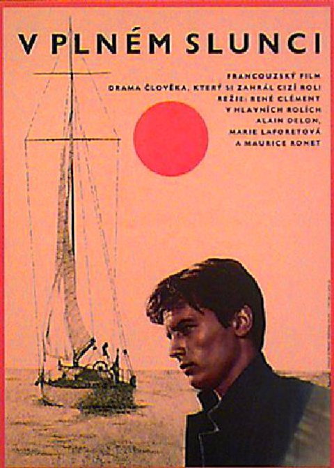 Purple Noon Original 1960 Czech A3 Movie Poster