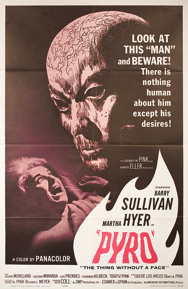 Pyro... The Thing Without a Face Original 1963 U.S. One Sheet Movie Poster