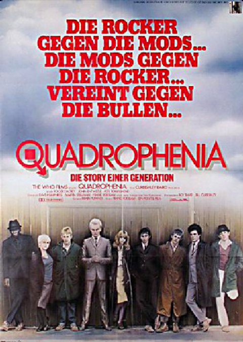Quadrophenia Original 1979 German A1 Movie Poster