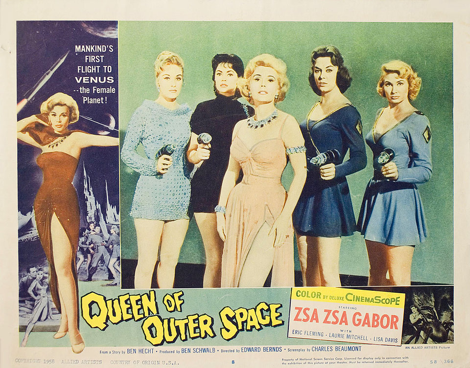 Queen of Outer Space Original 1958 U.S. Scene Card
