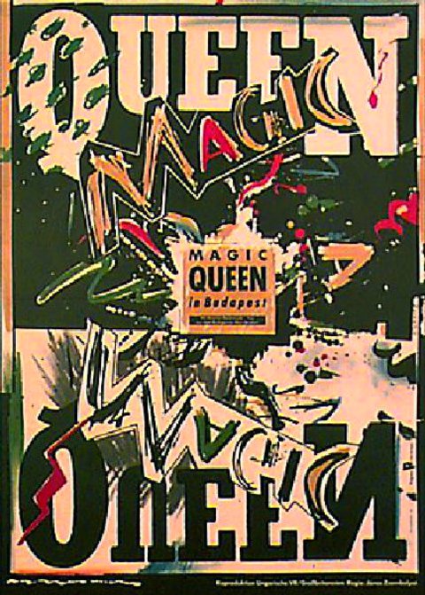 Queen: Hungarian Rhapsody - Live in Budapest '86 Original 1988 East German A1 Movie Poster