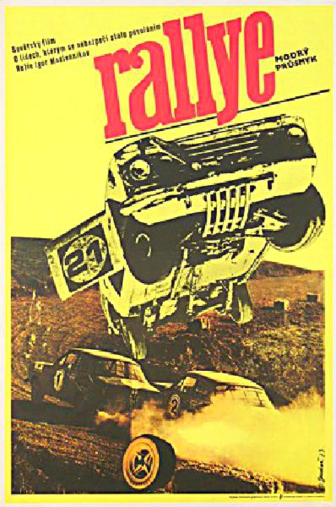 RACERS Original 1973 Czech A3 Movie Poster