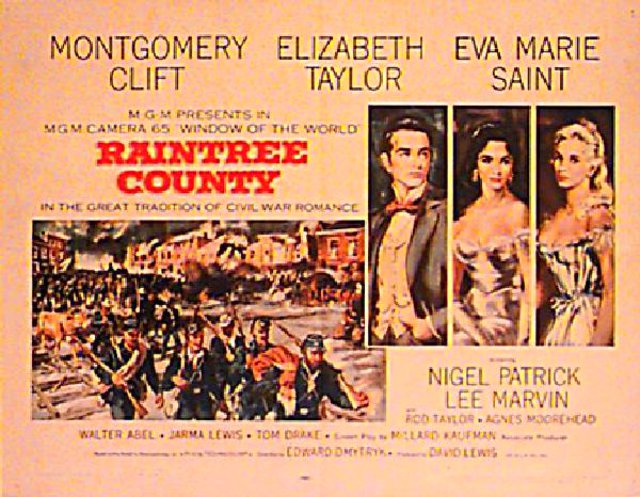 Raintree County Original 1957 U.S. Half Sheet Movie Poster