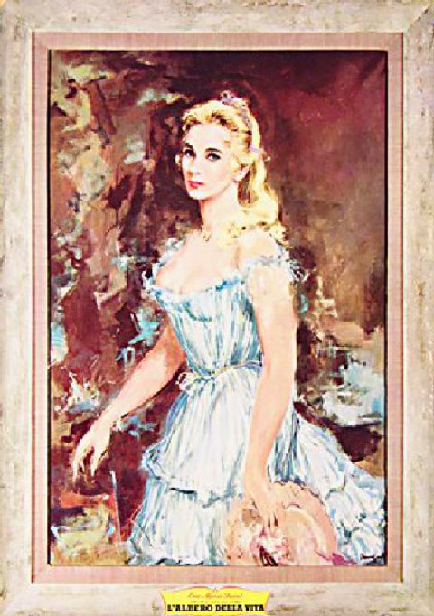 Raintree County Original 1957 Italian Fotobusta Movie Poster