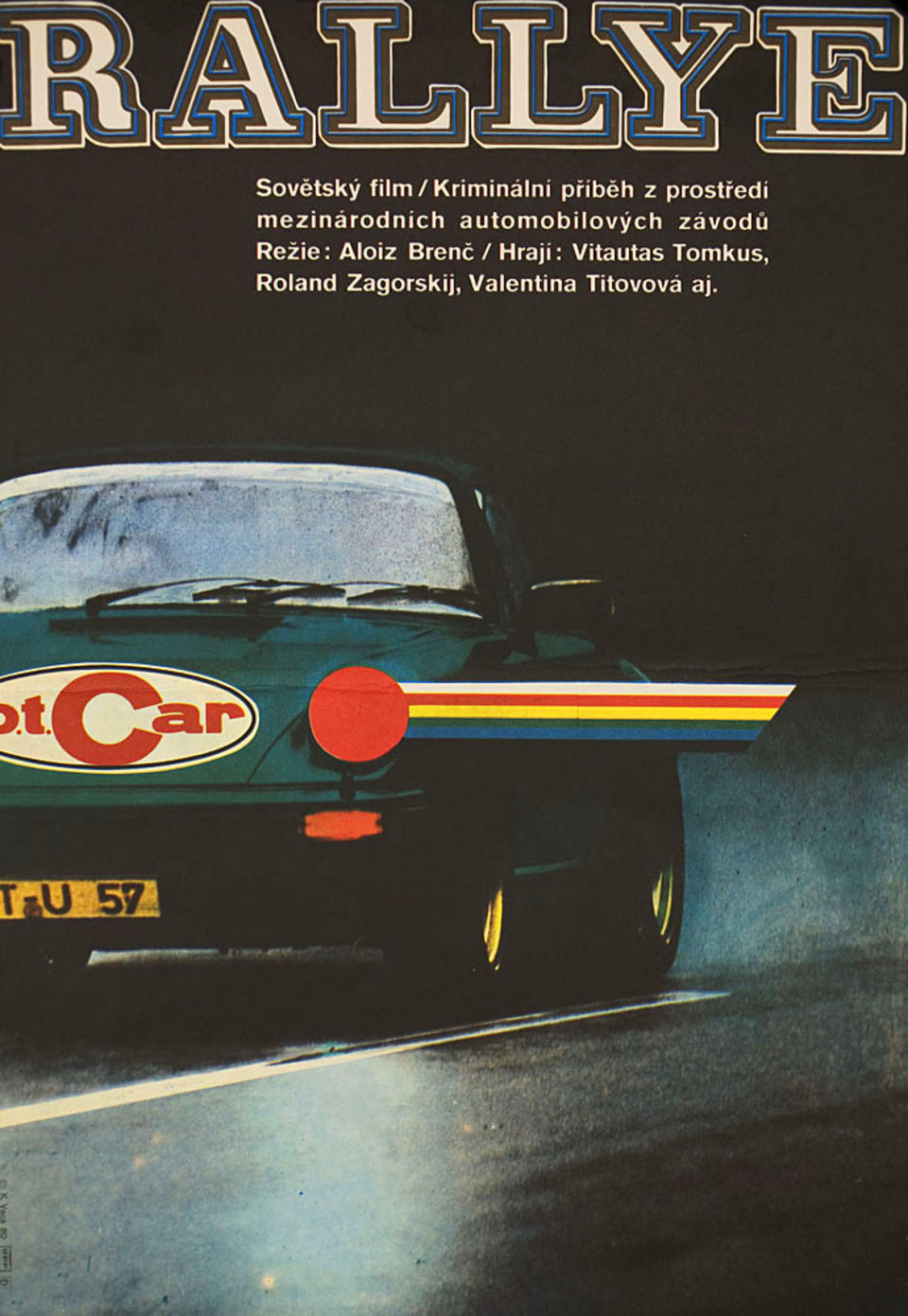 Ralli 1980 Czech A3 Poster