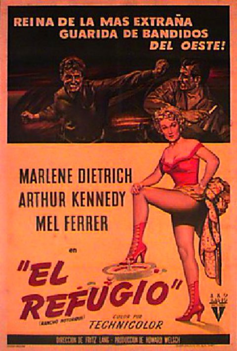 Rancho Notorious Original 1952 Argentine Movie Poster