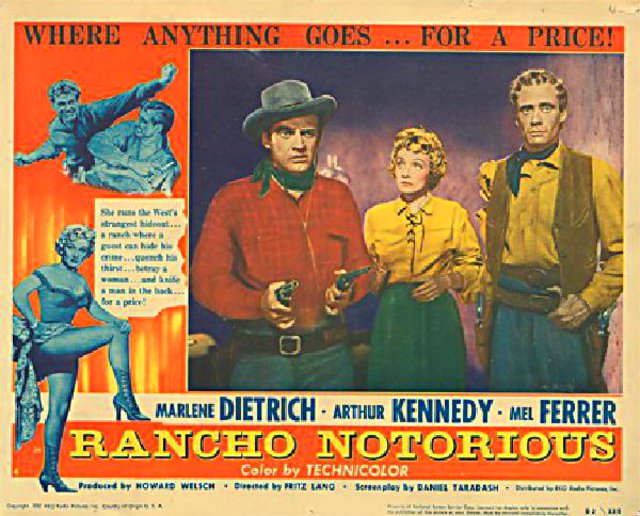 Rancho Notorious Original 1952 U.S. Scene Card