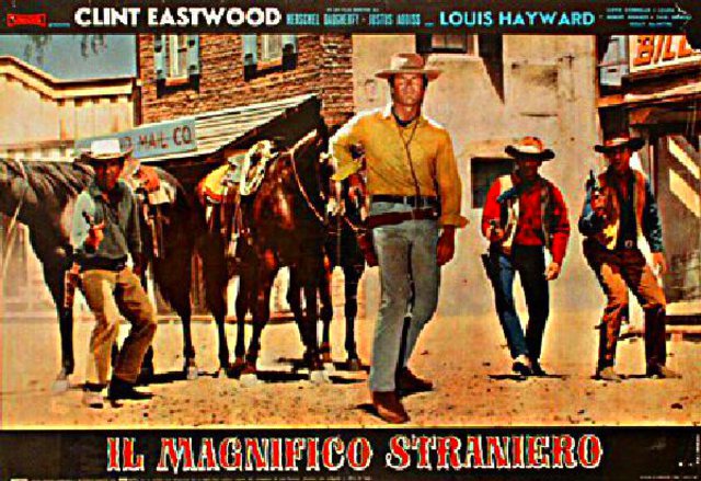 The Magnificent Stranger Original 1966 Italian Fotobusta Movie Poster