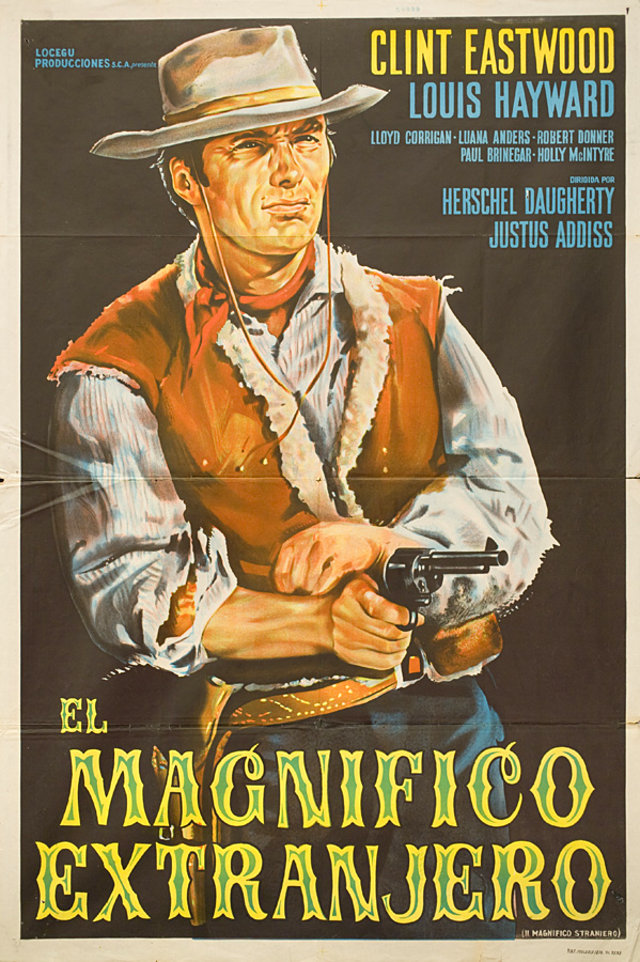 The Magnificent Stranger Original 1966 Argentine Movie Poster