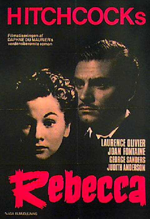 Rebecca Original R1960s Danish A1 Movie Poster
