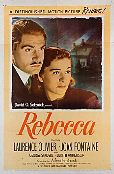Rebecca Original R1946 U.S. One Sheet Movie Poster
