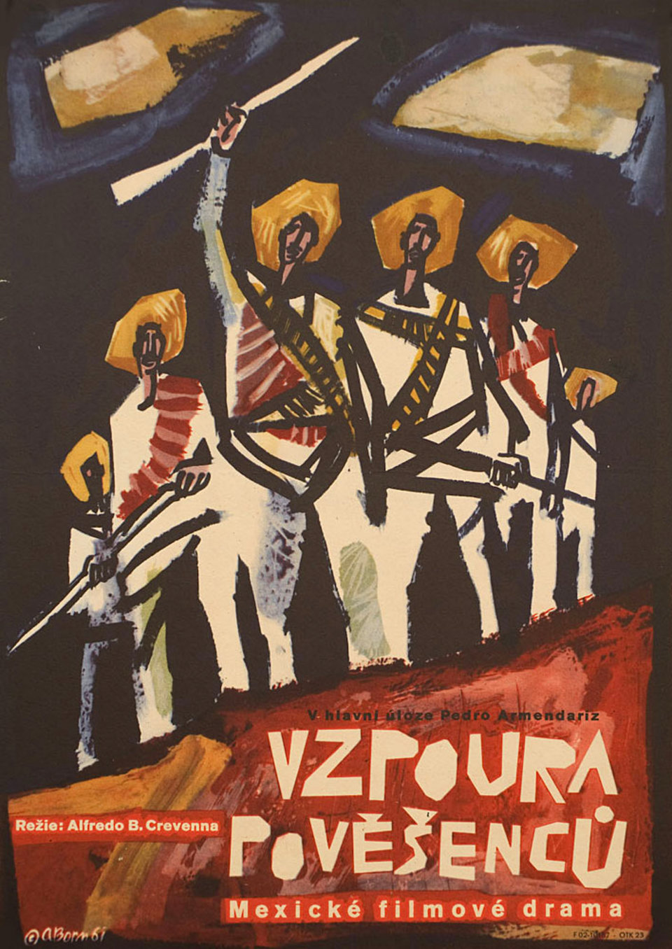 The Rebellion of the Hanged Original 1962 Czech A3 Movie Poster